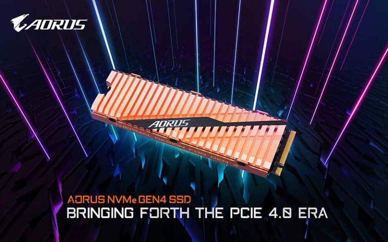 GIGABYTE Releases the AORUS NVMe Gen4 SSD Bringing Forth the PCIe 4.0 Era