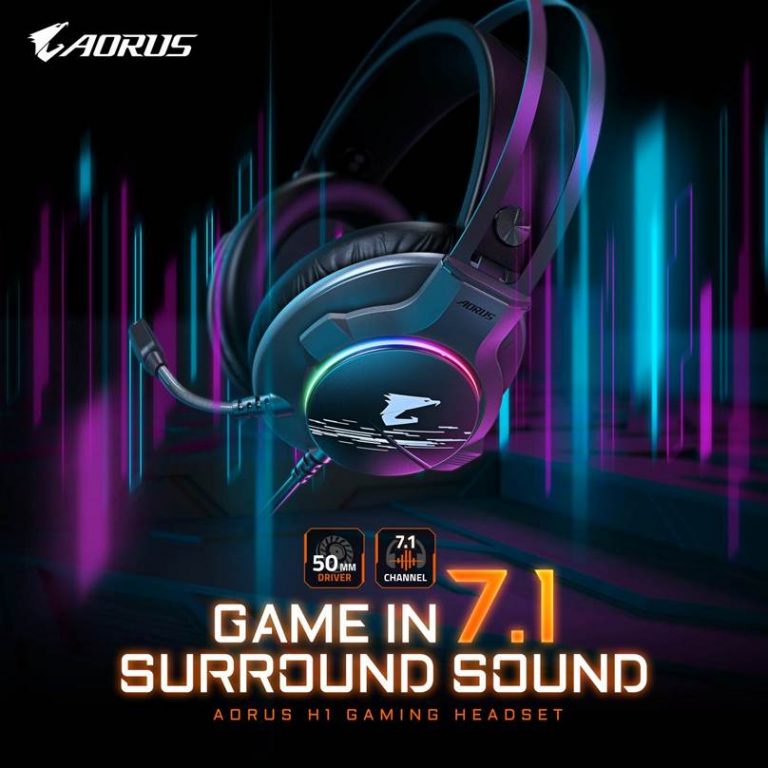 GIGABYTE Launches the New Gaming Headset – AORUS H1