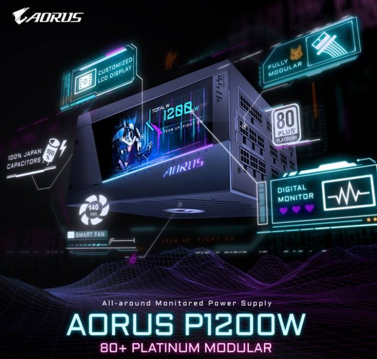 GIGABYTE Launches AORUS P1200W Power Supply