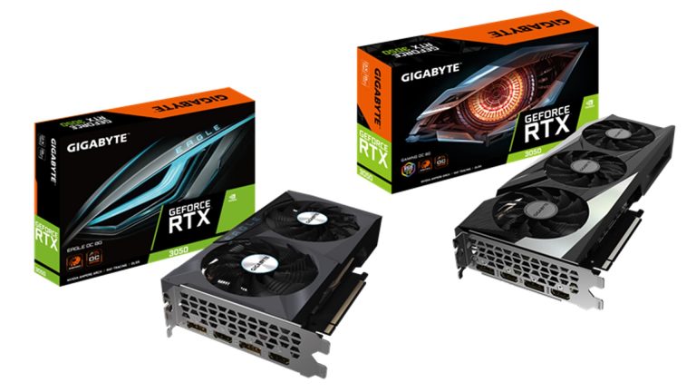 GIGABYTE Launches GeForce RTX 3050 8G graphics cards