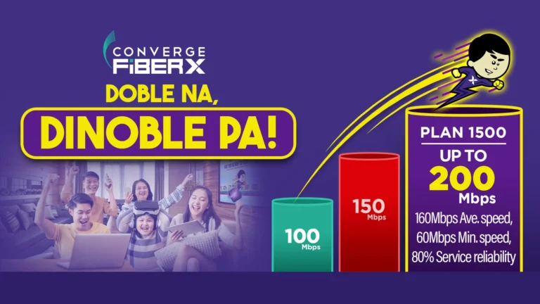 Converge ICT roll outs Doble na, Dinoble Promo for residential plans